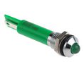LED Indicator Soldering Green DC 24V 8mm 40mcd